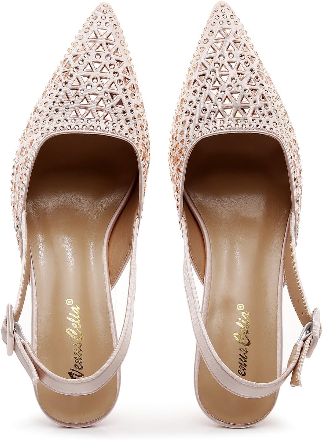 VenusCelia Women's Fabulous Lady Slingback Pump Shoe - Image 6