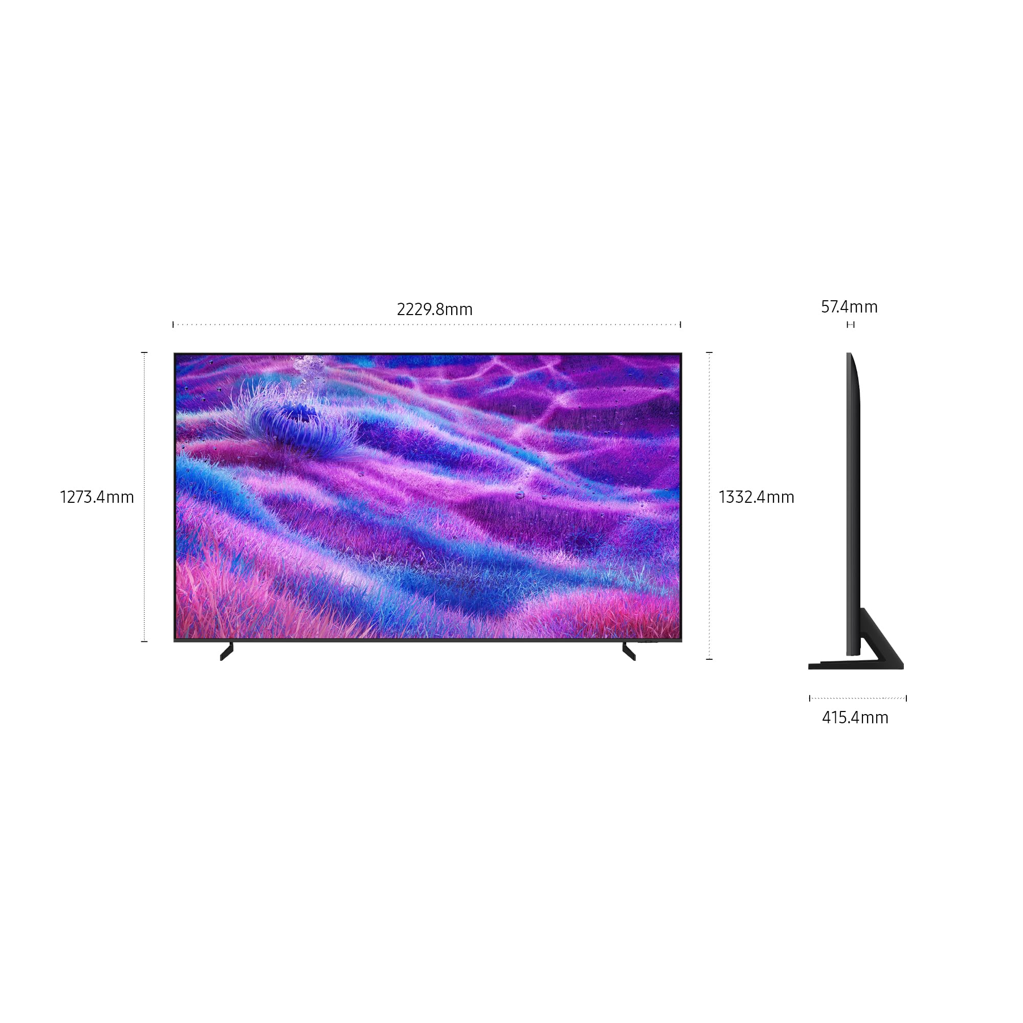 Samsung NeoQLED 4K Vision AI Smart TV 100'' QE100QN80FAUXZT Mini LED, NQ4 AI Gen2 Processor, 4K Upscaling,Dolby Atmos, Tecnologia Quantum Matrix Core, PACCHETTO INTRATTENIMENTO, 2025