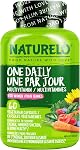 NATURELO Multivitamine Quotidienne pour Femmes avec Vitamine B12, 120 Ct, Soutien Énergétique, Supplément Multivitaminique Quotidien à Base d'Aliments Entiers pour Femmes, Nourrit Cheveux/Peau/Ongles, Non-OGM, Sans Soja, Sans Gluten, Approvisionnement de 4 Mois