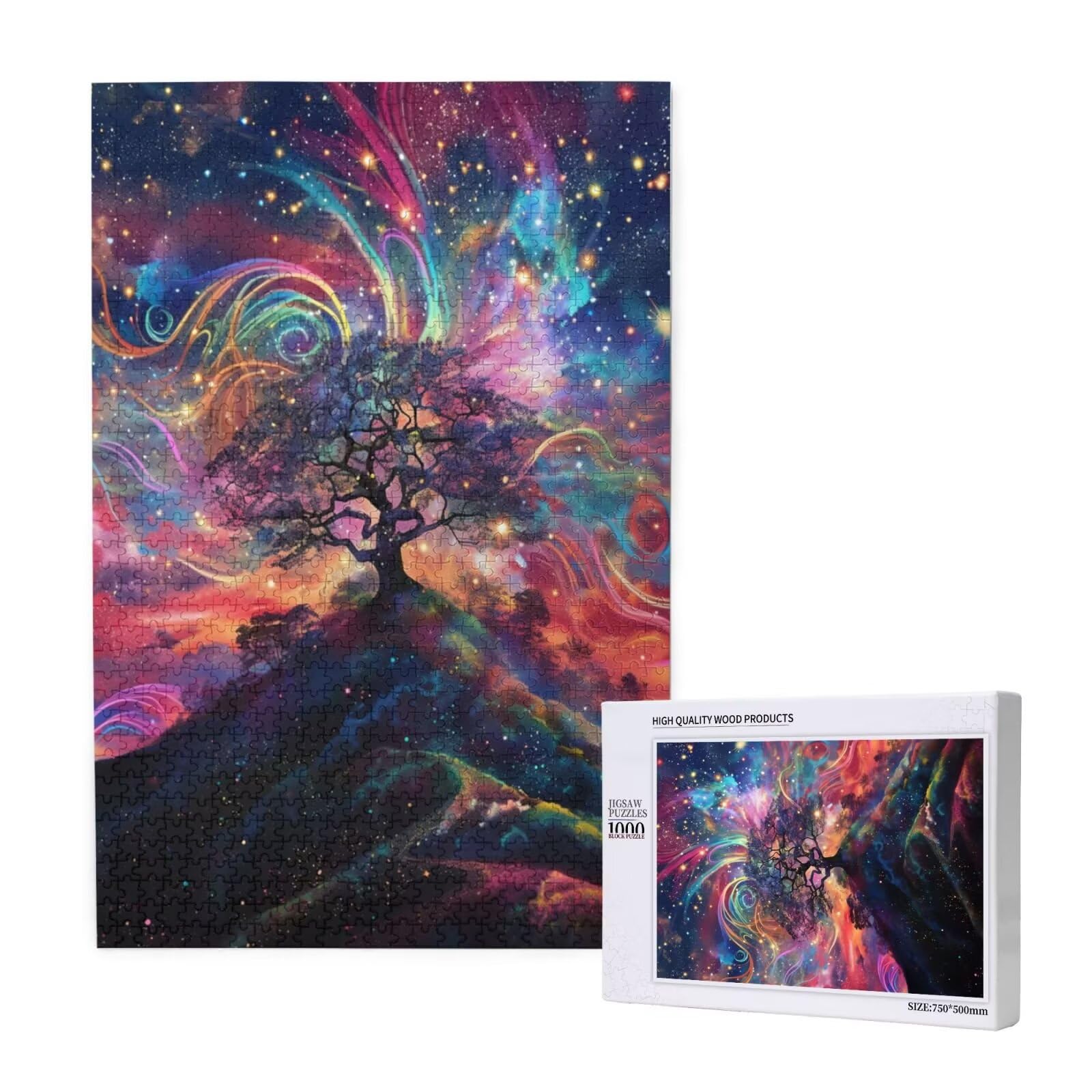 Puzzle Árbol de la Vida 3000 Piezas Sueño Grande Rompecabezas Adultos de Madera,Puzzles Juegos Divertidos/Relajantes/Desafiantes para Adultos y Principiantes,como Regalo para Amigos y Familia 2T-1827