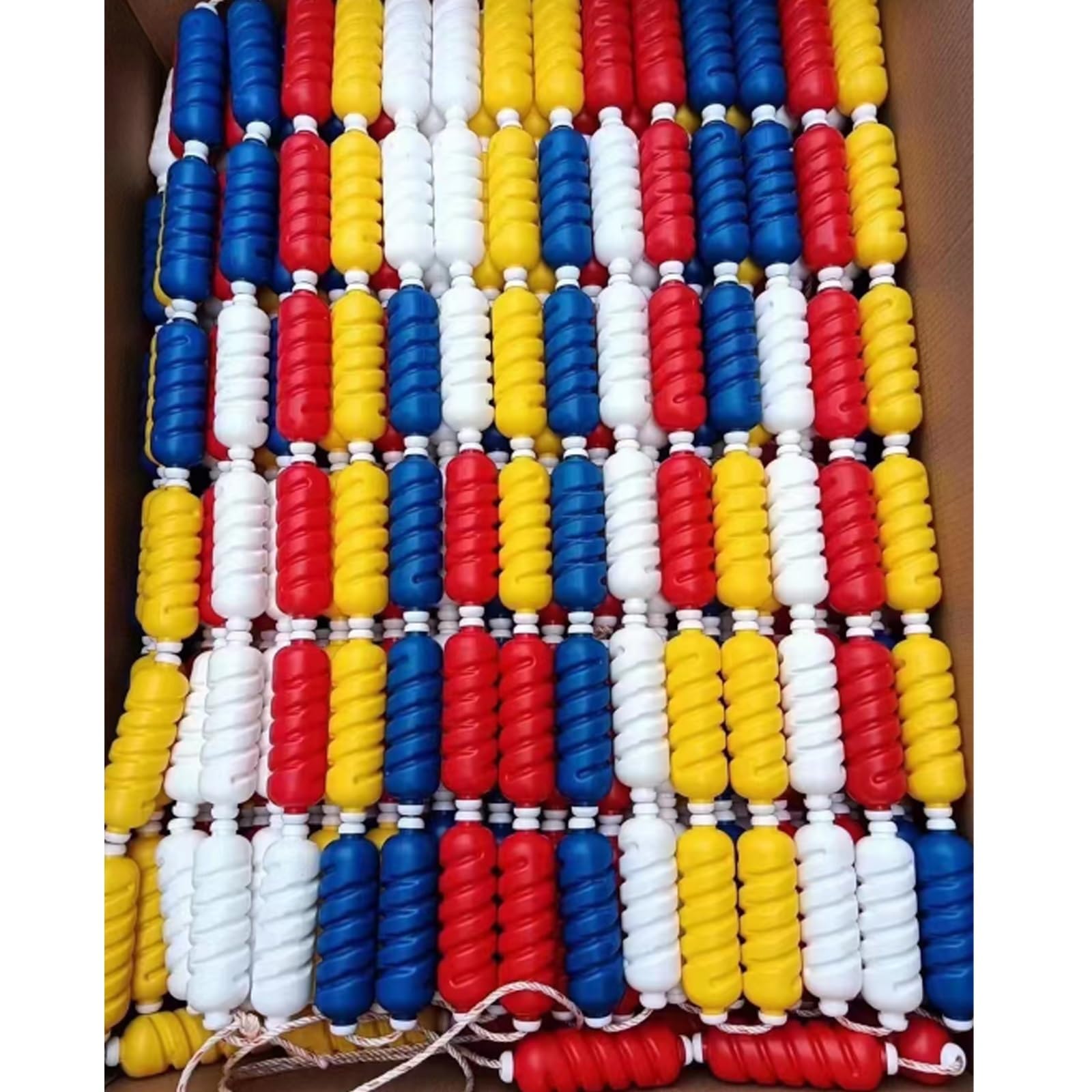 Schwimmbad-Sicherheitstrennseil mit Schwimmern und Haken, 5–55 m verstellbarer Spurteiler, bunte Bojenschnur für Poolbereiche, Sicherheits-Schwimmleine