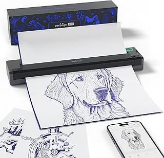 PeriPage Portable Tattoo Printer Desktop Thermal Printer P90-H(Black)