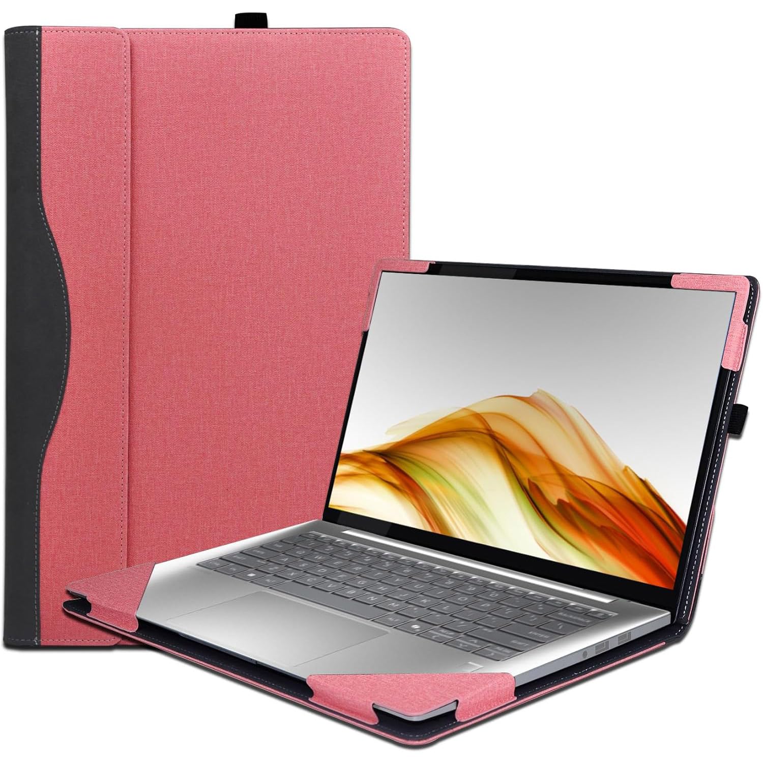 Pokrowiec na laptopa do HP EliteBook 6 G1q G1i G1iR G1a 35.6 cm i dla 14'' ProBook 4 G1i /G1q /G1a pokrowiec, skóra PU powłoka ochronna notebook PC torba akcesoria (różowy)