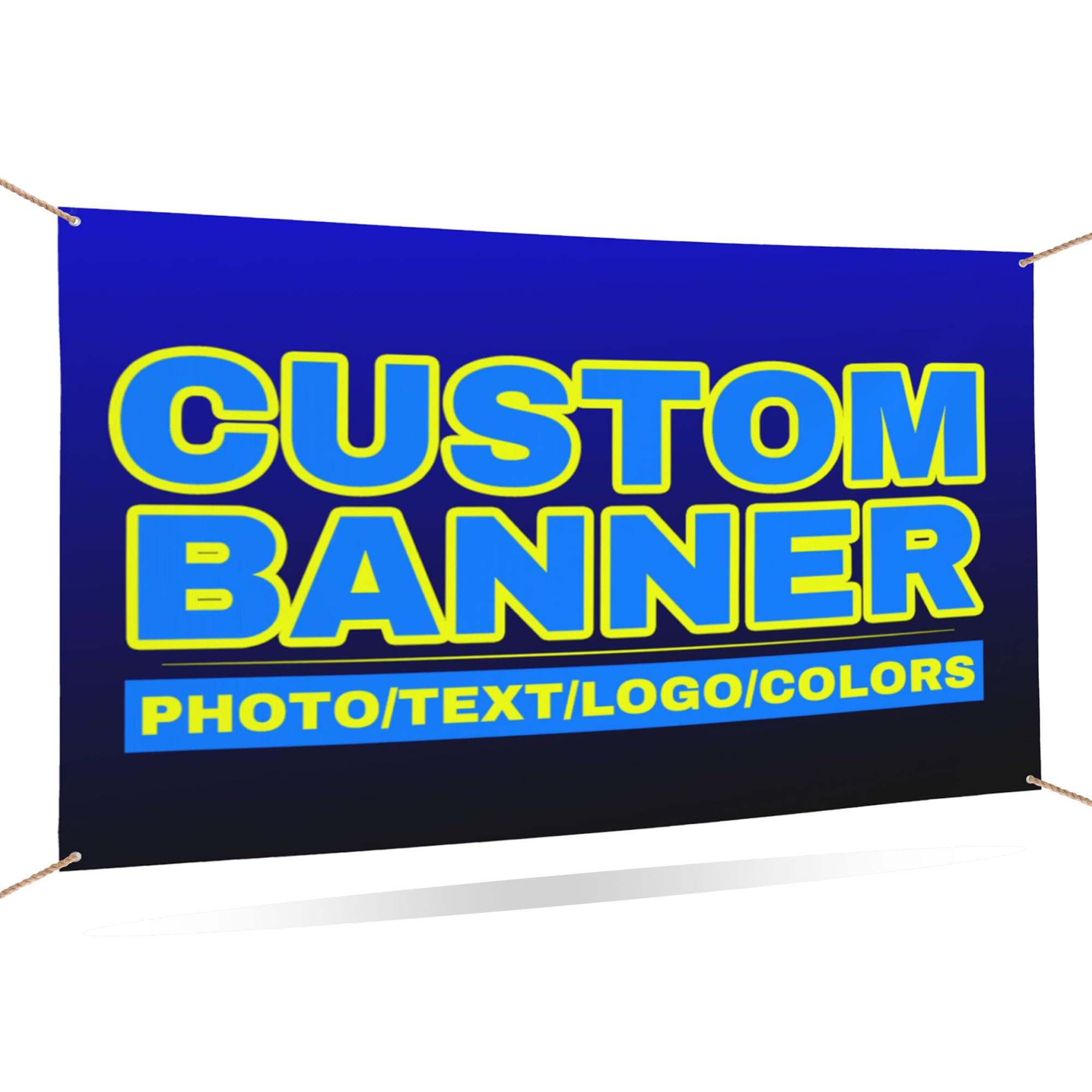 LLLGSH Personalised banner - Custom Banner for Outdoor/Indoor - Add Your Own Photo, Logo, Text, Customised banner for Birthday, Holiday, anniversary, graduation, Decoration Background, Graduation