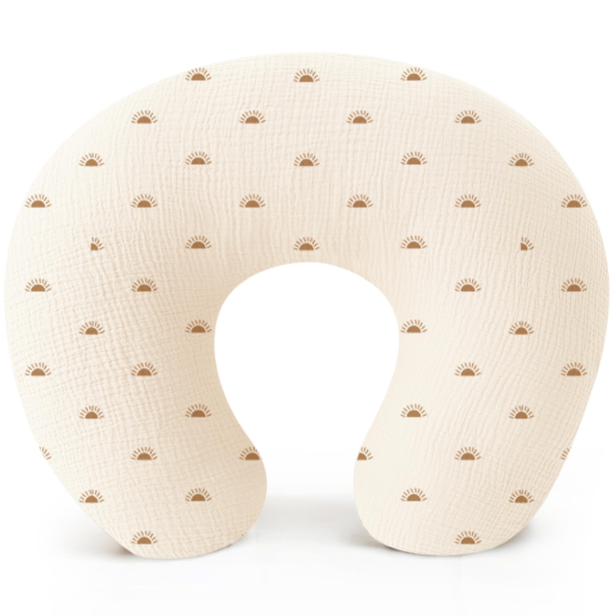 Housse coussin d'allaitement mousseline de coton lavable pour protéger la peau de bébé