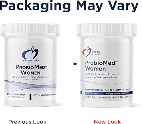 Miniatura 6 de Designs for Health ProbioMed Women - Probióticos vaginales para apoyar el equilibrio del pH, la comodidad vaginal, la salud inmunológica y la salud