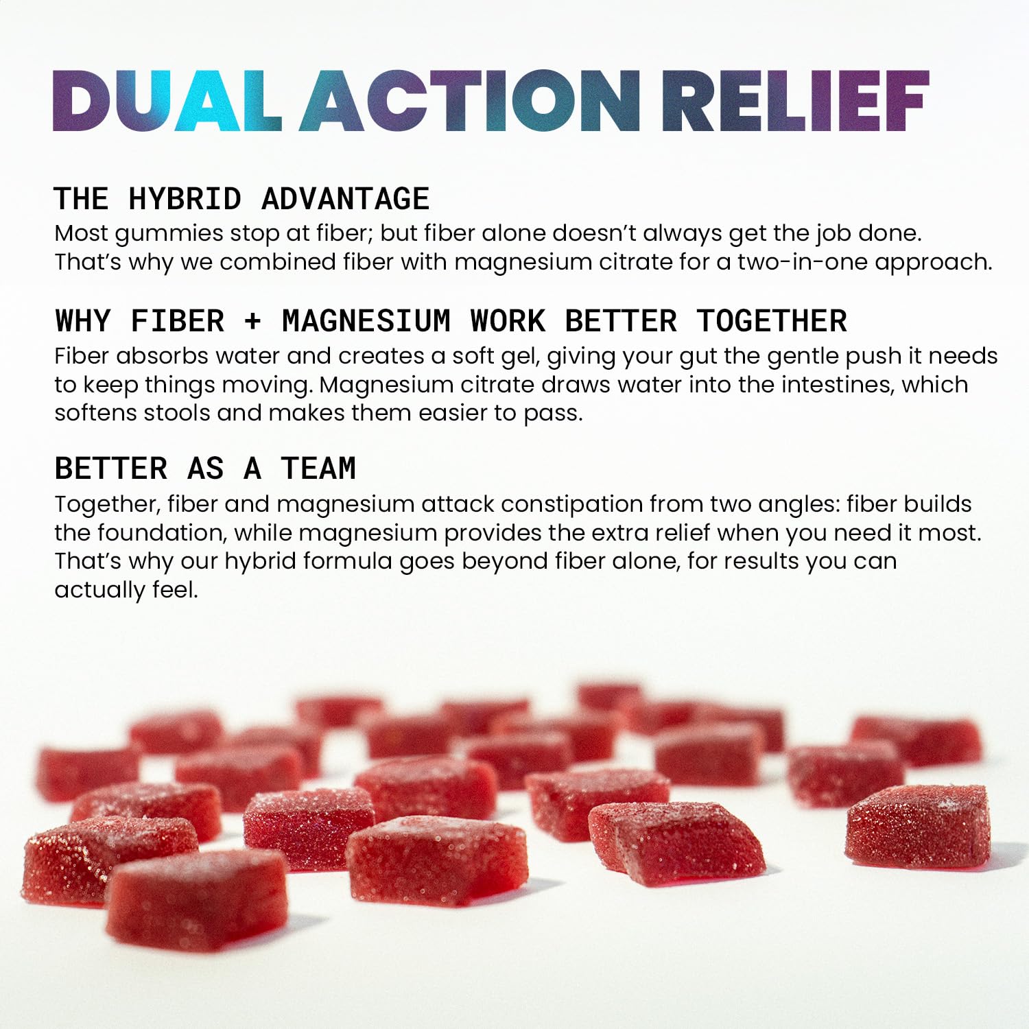 Rrhoid Rage Fiber Gummies with Magnesium Citrate – Extra Strength Gut & Bowel Support, Mixed Berry Flavor, Non-GMO, Gluten-Free, Vegan, Constipation Relief Supplement – 60 Gummies