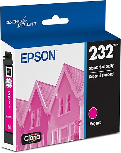 Epson 232 Cartucho magenta de capacidad estándar Claria Ink (T232320-S) funciona con Workforce WF-2930, WF-2950, Expression XP-4200, XP-4205