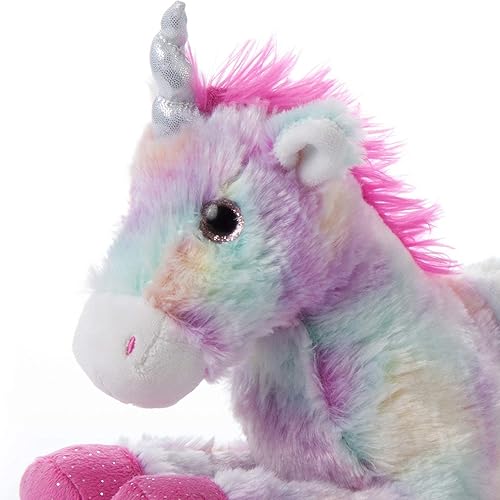 Miniatura 6 de The Petting Zoo Regalos de peluche de unicornio para niñas, teñido anudado arcoíris y unicornio Lash'z