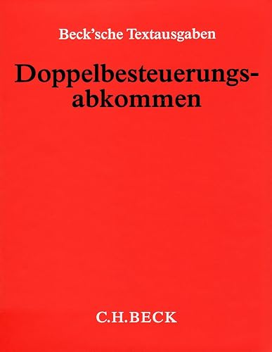 Doppelbesteuerungsabkommen (ohne Fortsetzungsnotierung). Inkl. 33. Ergänzungslieferung