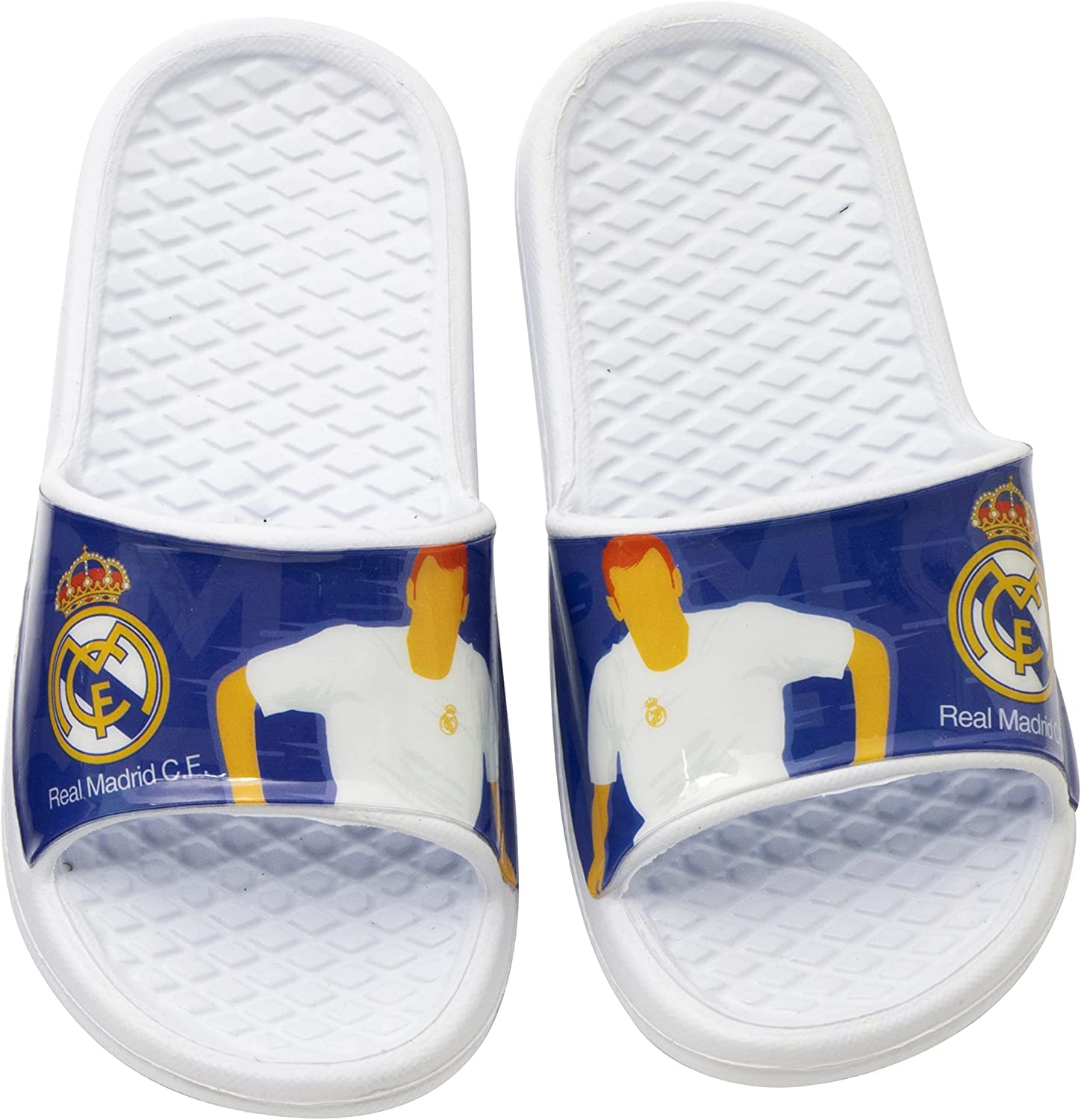 Chanclas Real Madrid para Playa o Piscina | Flip-Flop Real Madrid Club de Fútbol para Niños
