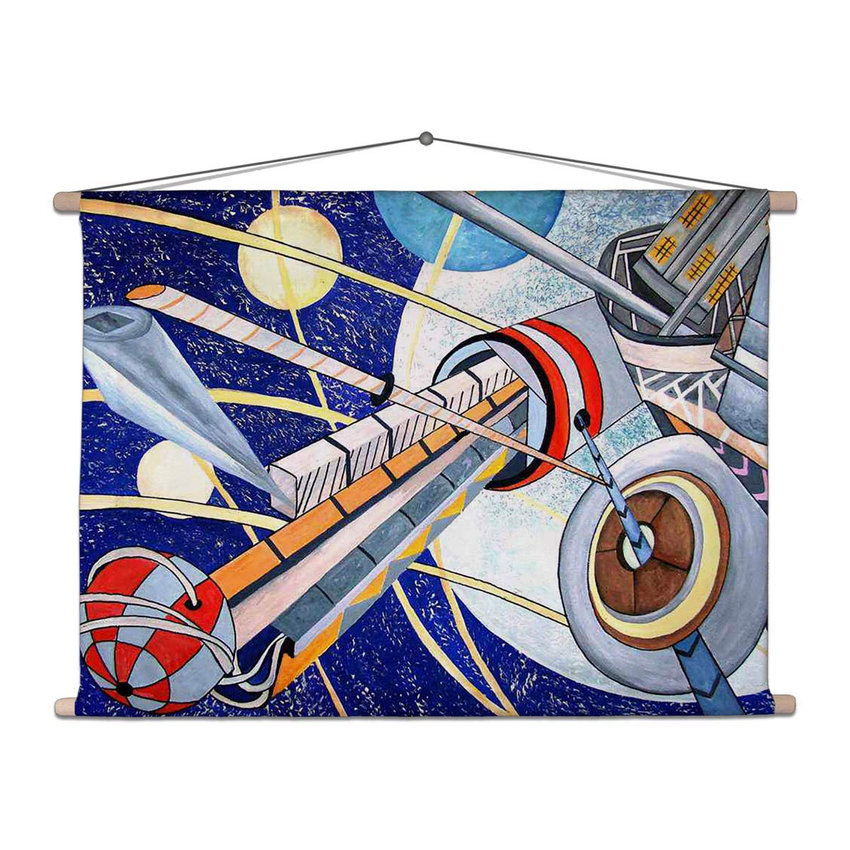 ArtzFolio Cosmos Space Artwork Canvas Fabric Painting Tapestry | Scroll Art Hanging 25.5 x 18 inch (65 x 46 cms)