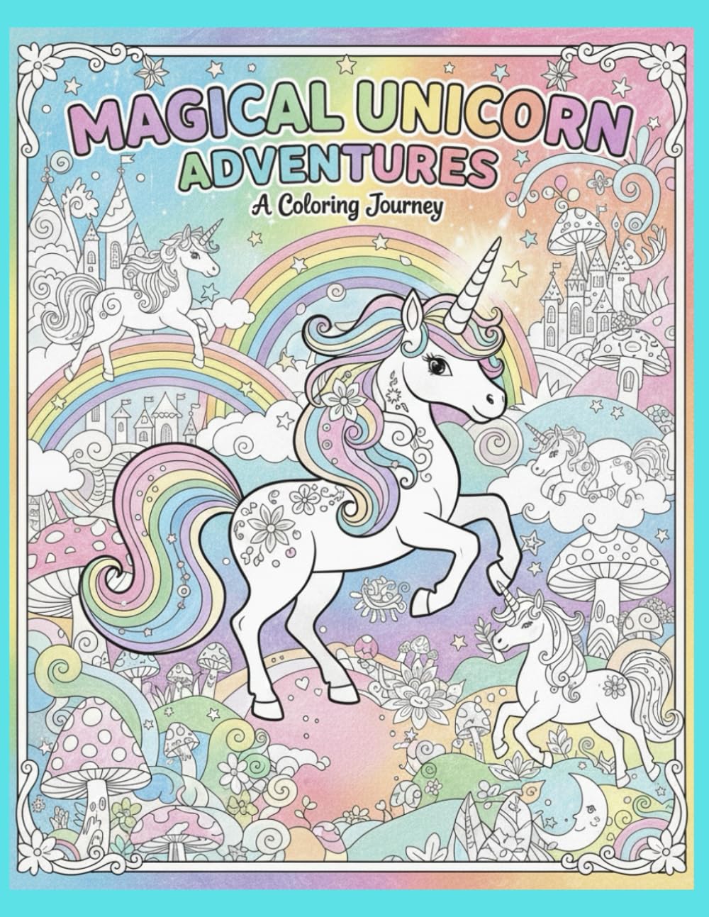 Magical Unicorn Adventures: A Coloring Journey: An Imaginative Unicorn Colouring Journey to Support Creativity, Confidence, and Motor Skill Development (Creative Steps Colouring Series)