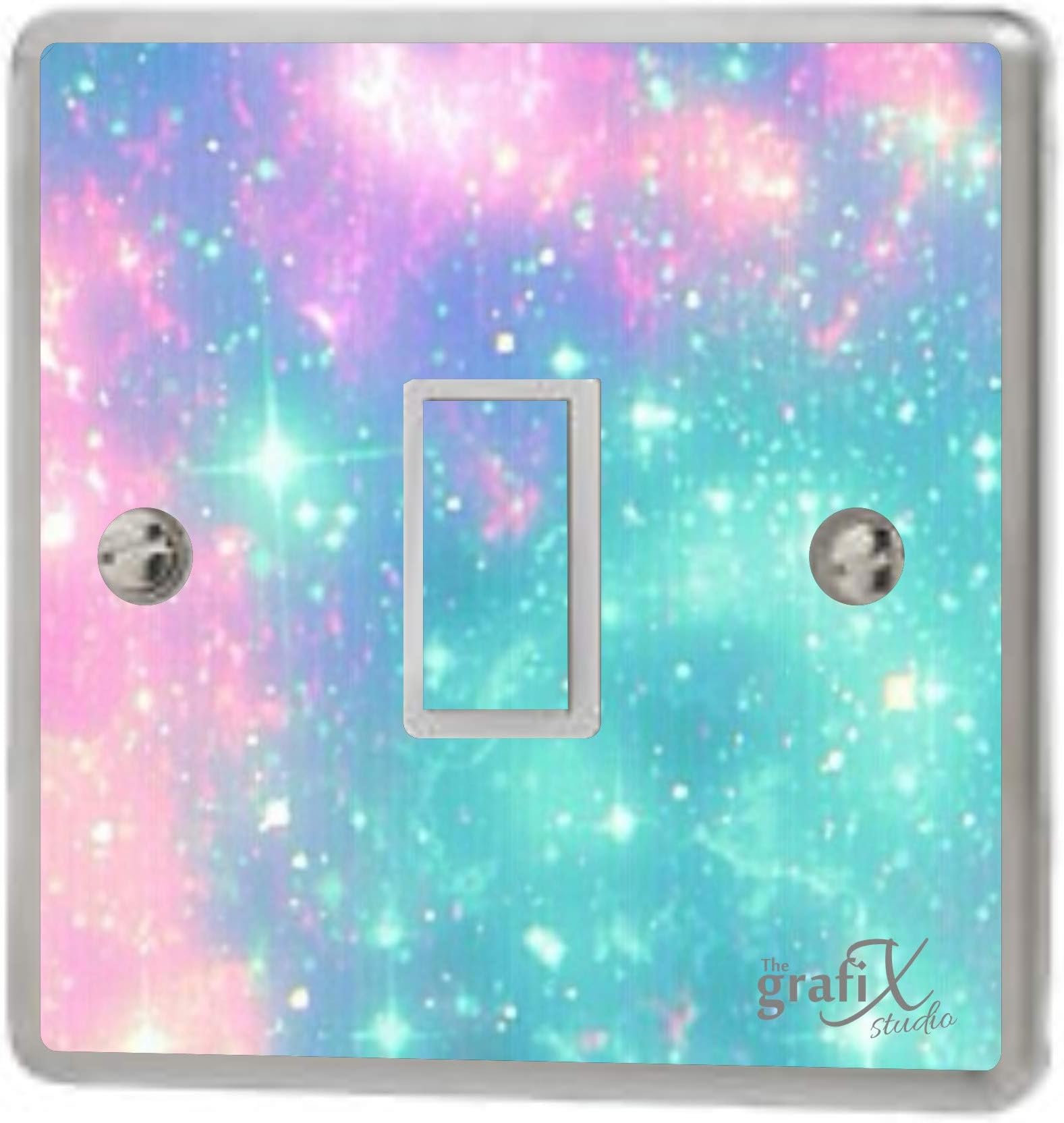 Girls Pink & Blue Light Switch Vinyl/Skin cover, sw152