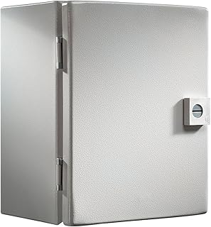 Rittal 8018100 Light Grey 16 Gauge Steel Hinge Cover Junction Box Enclosure, 12