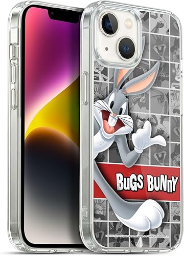Miniatura 287 de Head Case Designs Funda de gel suave con licencia oficial de Looney Tunes Retro Bugs Bunny compatible con Apple iPhone 11 Pro Max Retro,Blanco y