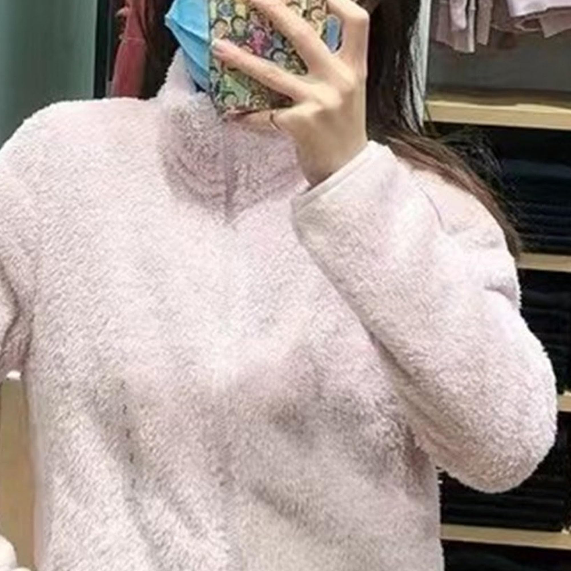 Cappotto da donna in pelliccia sintetica con collo a lupetto in shearling soffice capispalla a maniche lunghe con zip up giacche Sherpa pelose