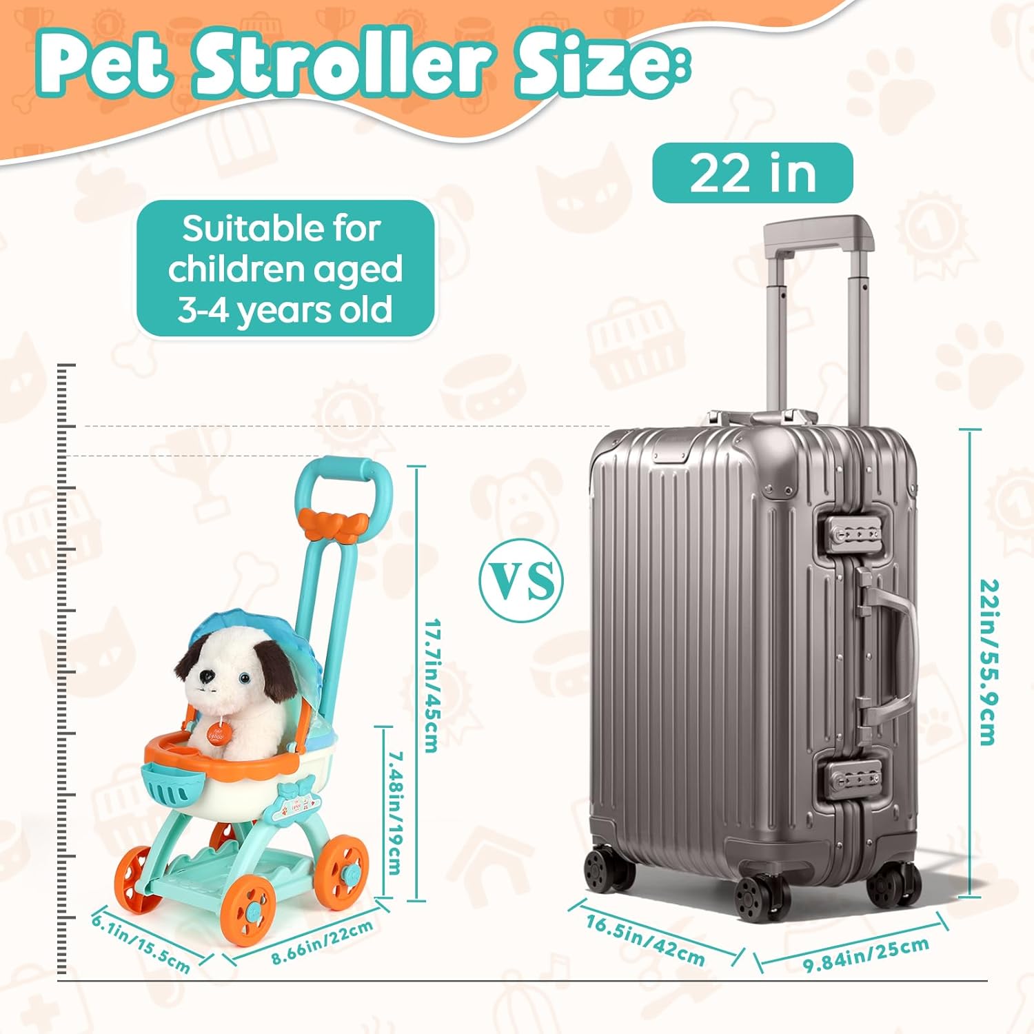 Lehoo Castle Vet Set for Kids, Doctors Set for Kids, Toys for 3 Year Old Girls, Kids Doctors Set with Toy Stroller, Pet Care Role Play Set with Plush Dog, Gifts for 3 4 Year Old 4 71+h1hF+gLL. AC SL1500