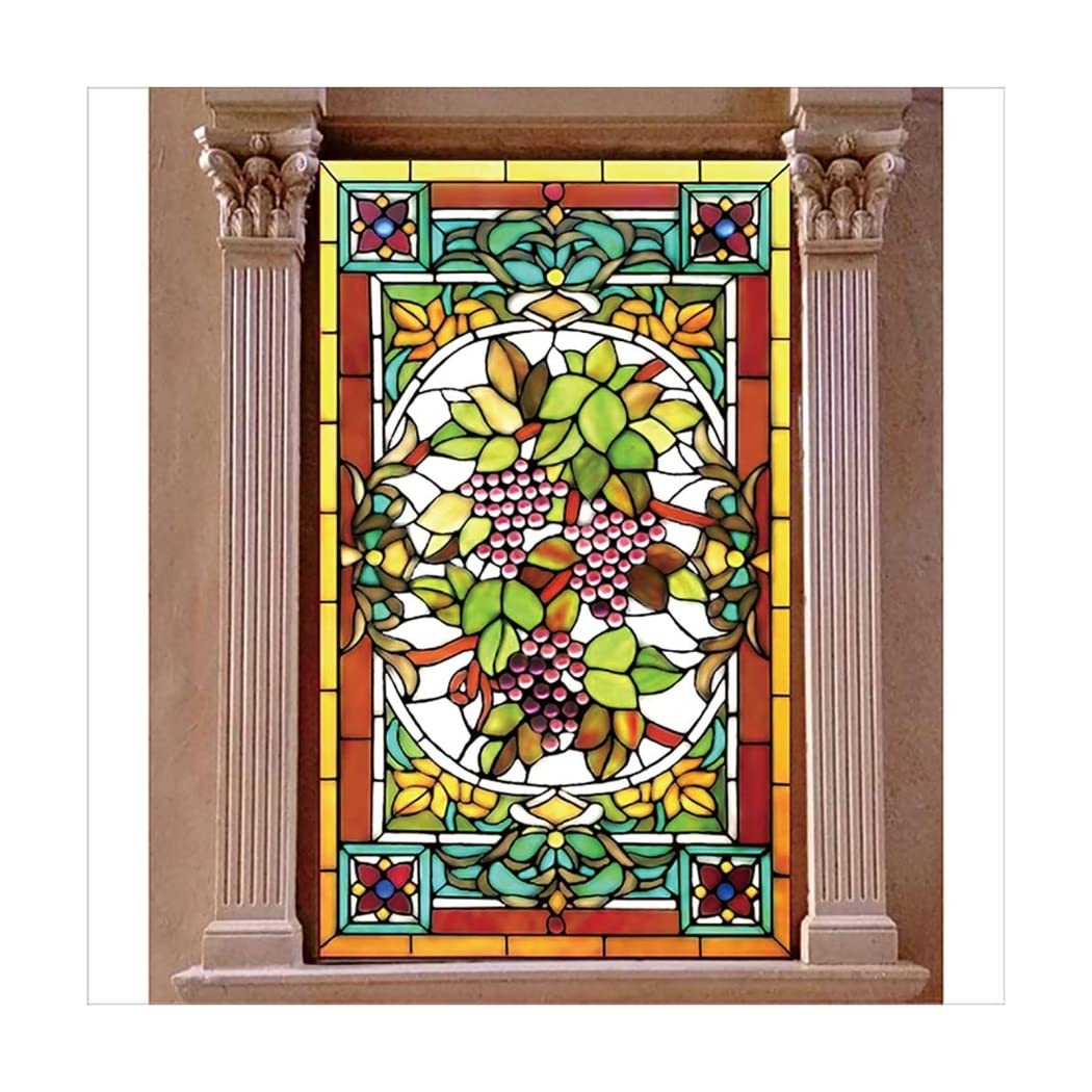 Siunwdiy Self-adhesive privacy film, stained window film frosted glass film privacy, for at home bathroom living Decorative,E,35x90cm