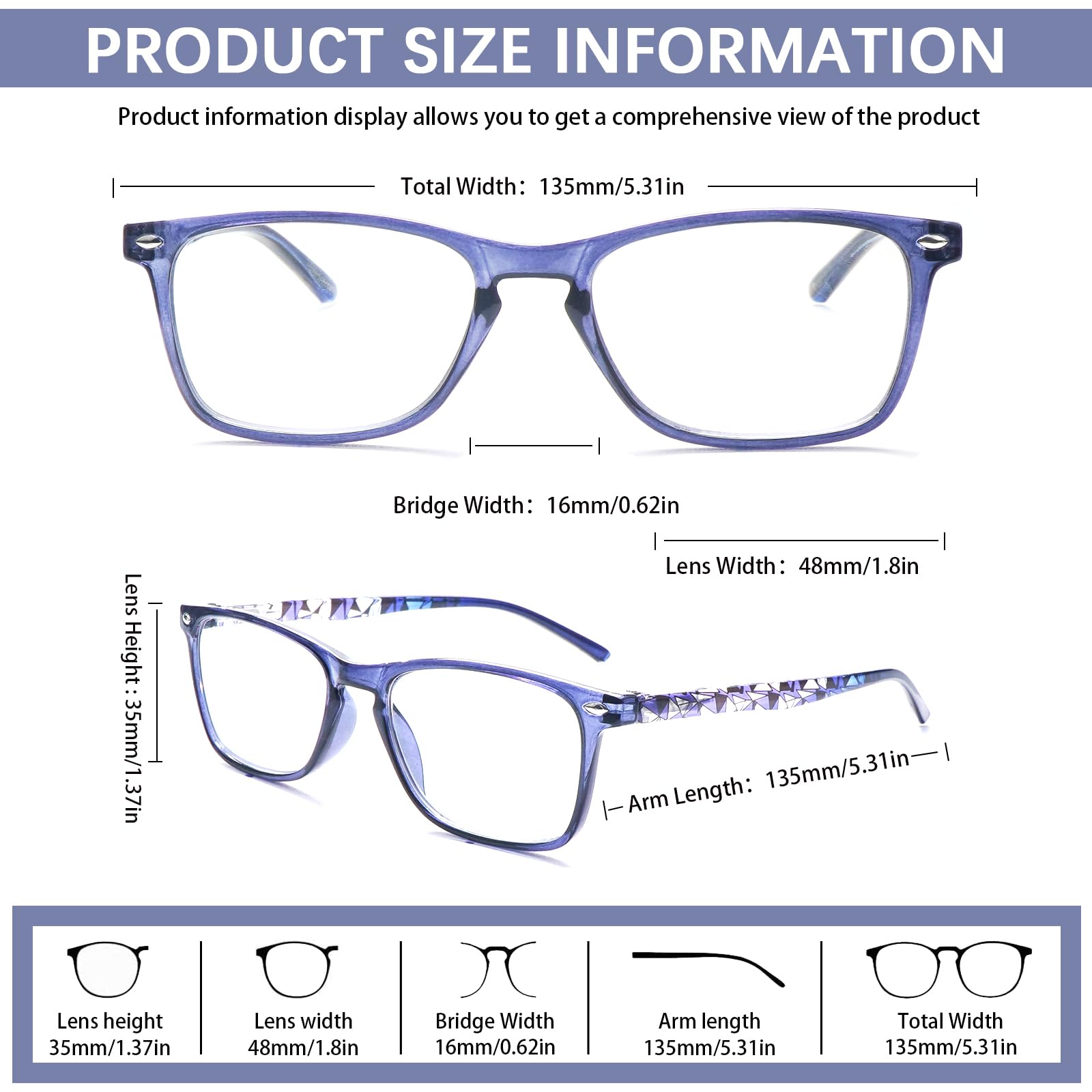 BONCAMOR 4 Pack Progressive Multifocus Reading Glasses Men and Women Computer Blue Light Blocking Anti Eyestrain Readers (4 Mix Color, 1.75, Diopters)