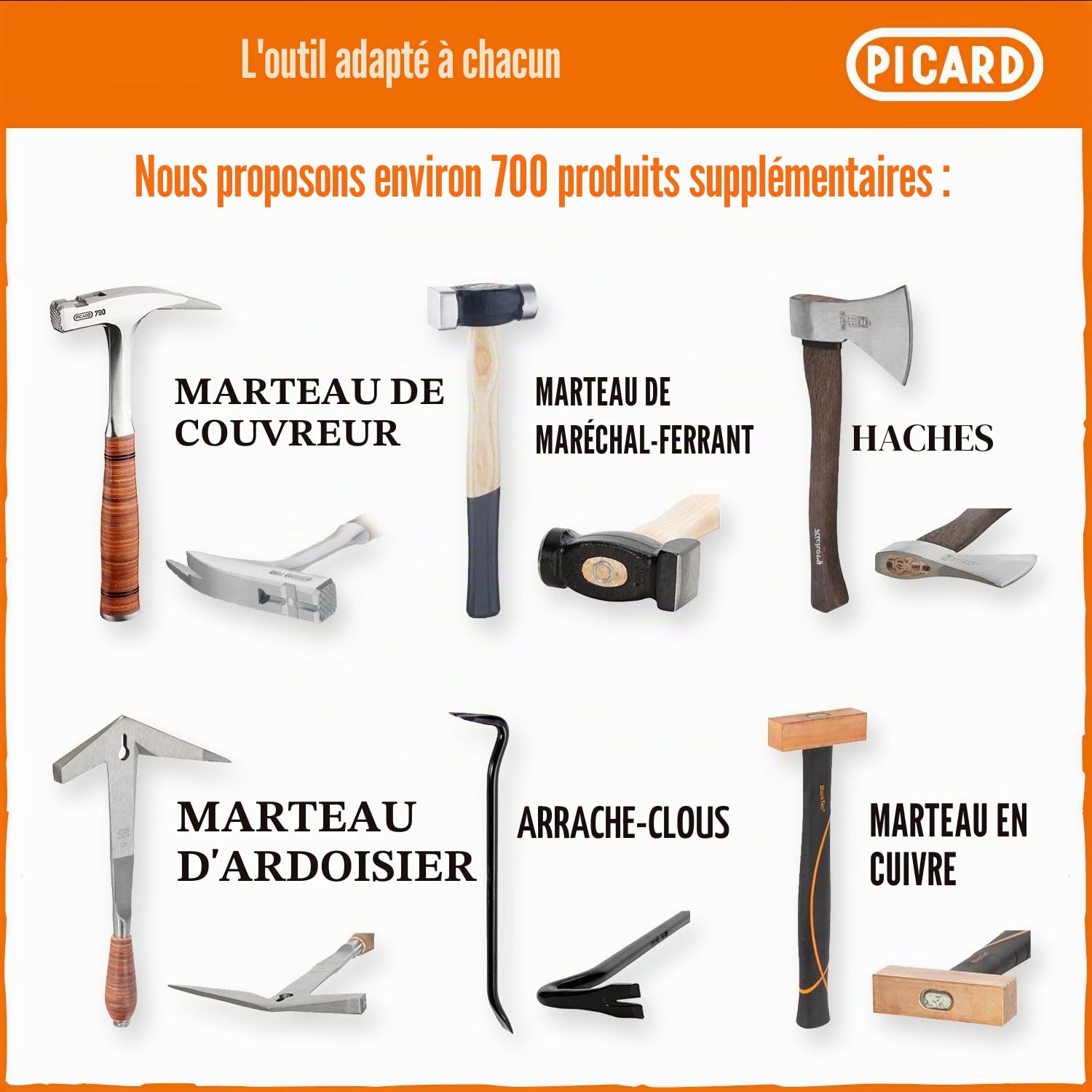 PICARD Pied de biche BlackGiant® 61 cm no. 46Z | Outil professionnel | Pieds-de-biche avec revêtement antidérapant | Levier durable | Mini pied de biche robuste forgé d’une seule pièce