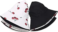 Vista 5 de Mashiaoyi Sombrero de pescador reversible de doble cara con estampado unisex