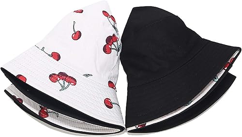 Miniatura 5 de Mashiaoyi Sombrero de pescador reversible de doble cara con estampado unisex