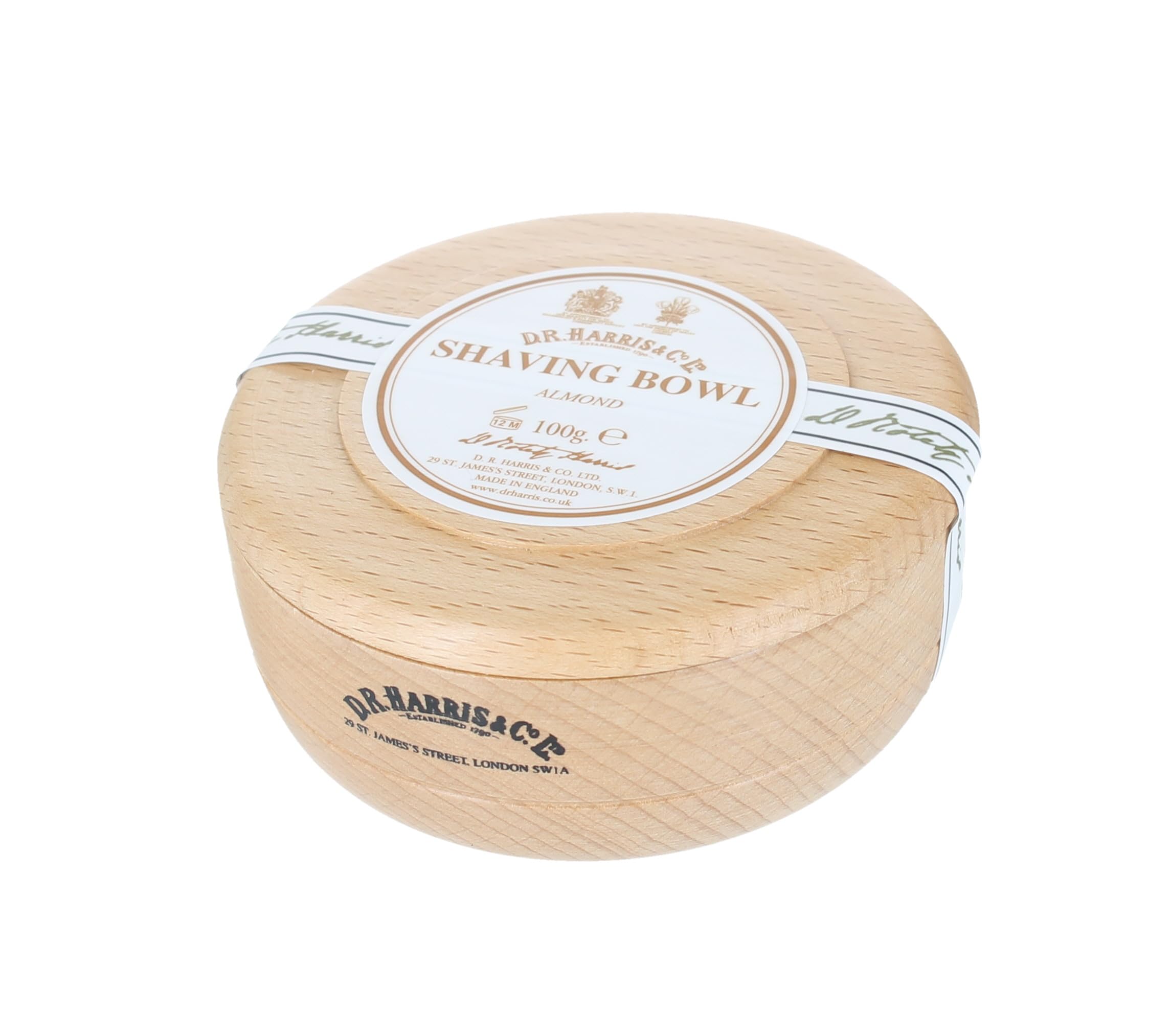 Jabón Afeitar Almendras D.R. Harris 100 g Bol Madera de Haya