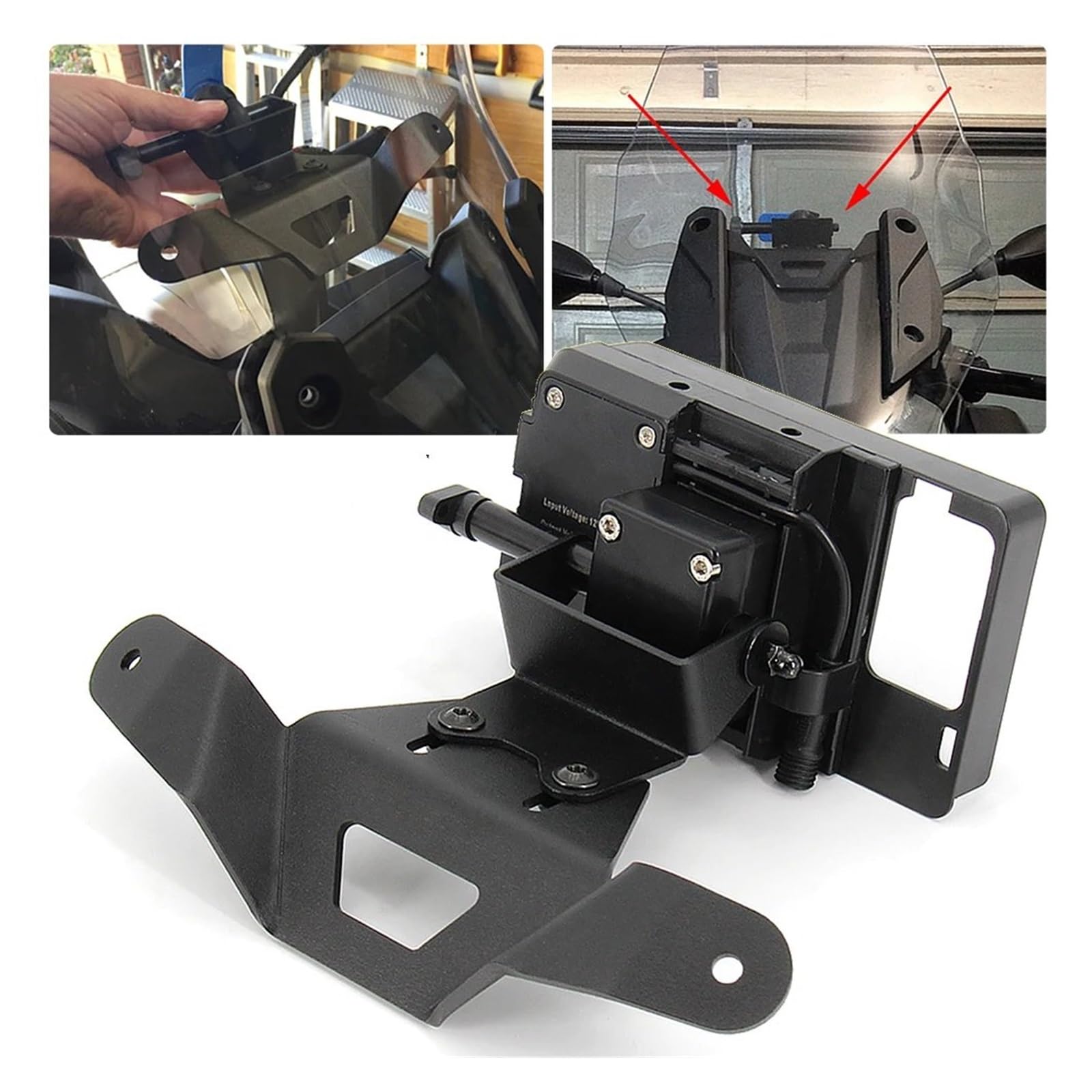 Porta Telefono Moto Per BMW Per C400GT Per C 400GT Per C400 GT Smartphone Supporto Per Piastra Navigazione GPS Per Moto Supporto Anteriore Per Telefono Porta Cellulare Bici (Misurare : Sets)