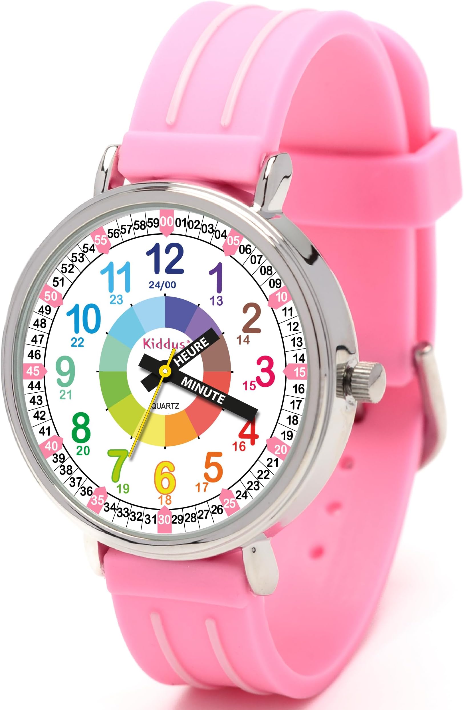 Horloge éducative Enfant Kiddus Horloge Murale Éducative Pour Enfants, Garçon, Fille. Time Horloge éducative Enfant Kiddus Horloge Murale Éducative Pour Enfants, Garçon, Fille. Time