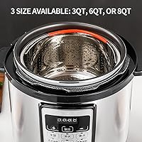 Vista 4 de Cesta de vapor para olla instantánea, cesta de vapor de verduras de acero inoxidable para ollas