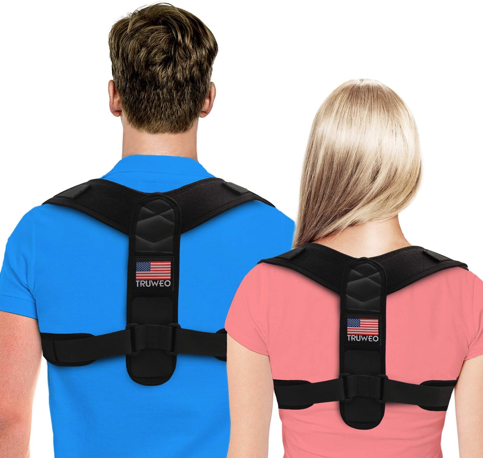 Posture Corrector For Men And Women - USA Designed Upper Back Brace For Clavicle Support And Providing Pain Relief From Neck, Back & Shoulder (X-Large (46 inches and above))