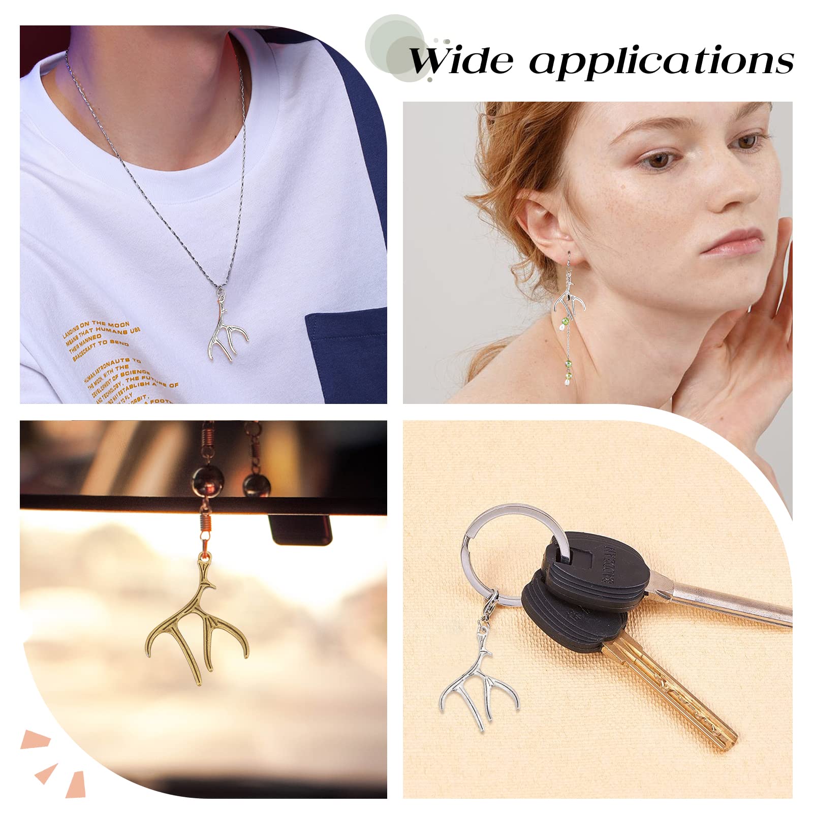 SUNNYCLUE 1 Boîte 24 Pièces Connecteur Strass Charme Connecteurs Strass Connecteurs De Lien En Acier Inoxydable Plat Rond Breloques De Liaison Pour La Fabrication De Bijoux Breloques Femmes Collier à