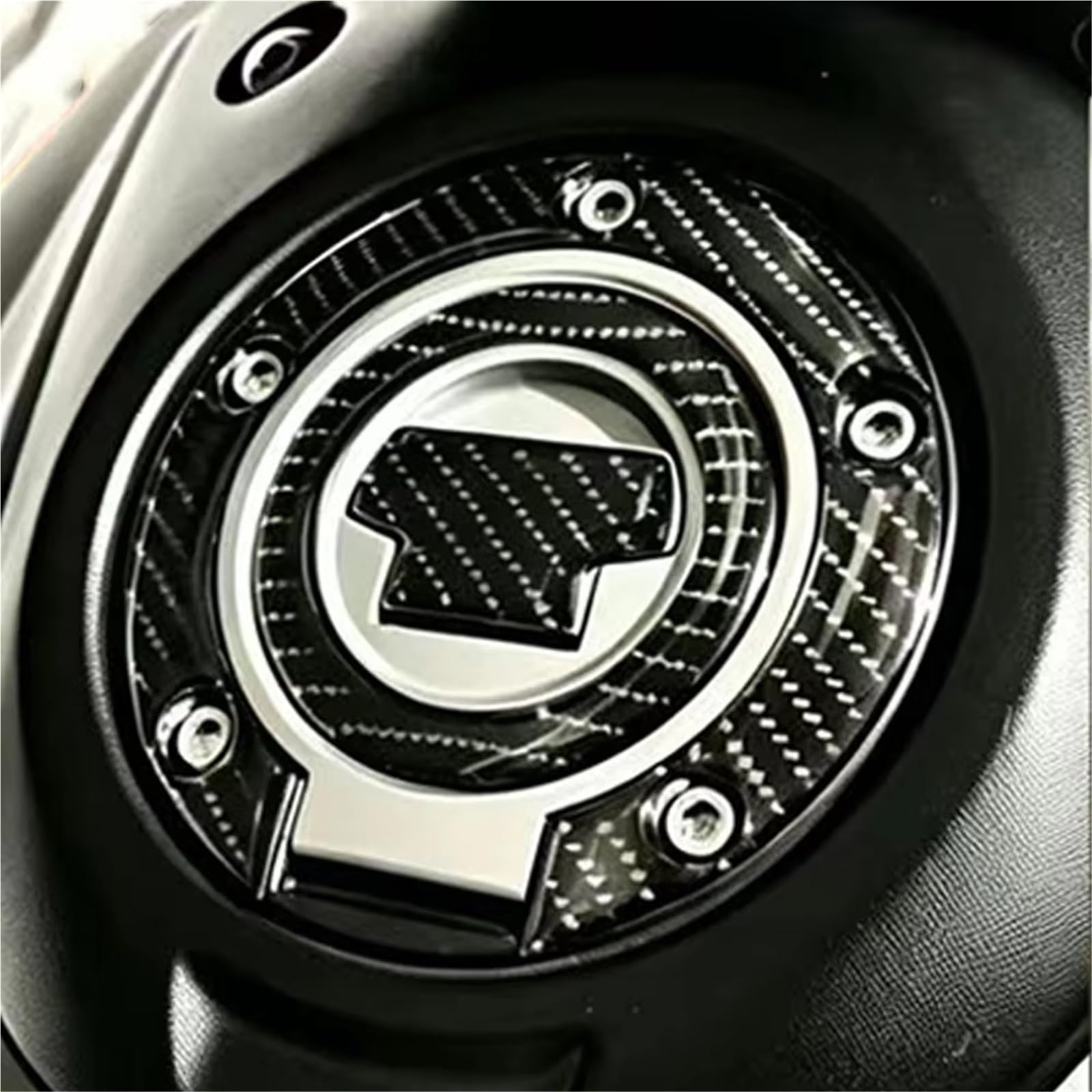 Sticker Serbatoio Moto Adesivo Decalcomania Coperchio Tappo Carburante Per Yamaha Per MT07 | Adesivo Decalcomania Copri Tappo Serbatoio Moto 3D Carbon Look