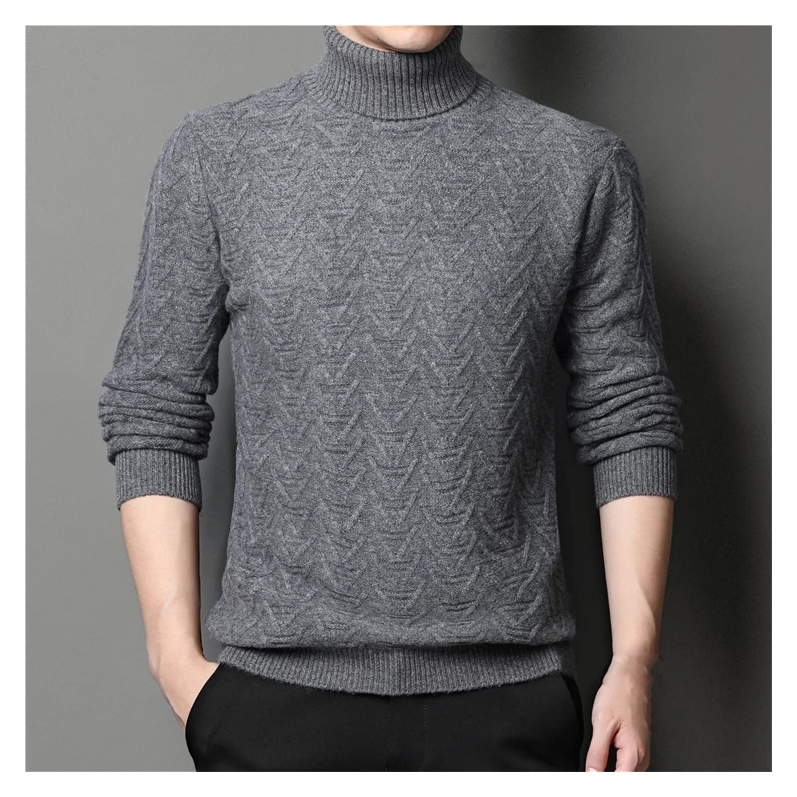 Pullover Herren Rollkragenpullover, Dick Und Warm Herbst Und Winter/a/Xxxl
