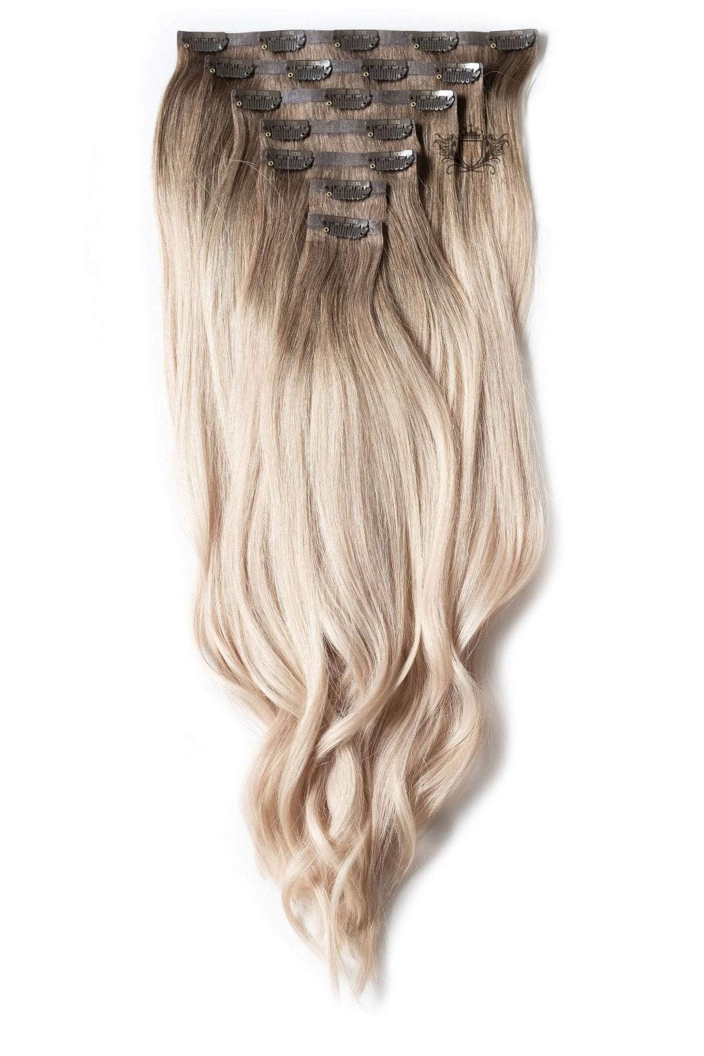Foxy Locks Santorini Blonde A Elegant 18 Silk Seamless Clip