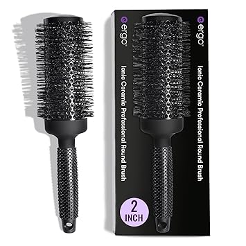 ERGO Ceramic Ionic Round Brush for Blow Out - Salon
