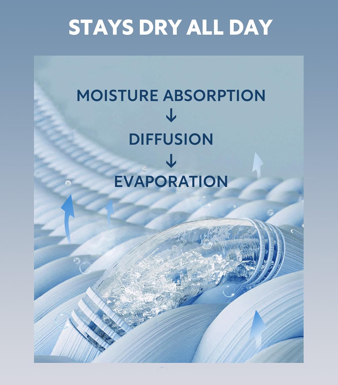 DAVID ARCHY Men's Undershirts Quickly-Dry T-Shirt, Stretch and Moisture-Wicking Crewneck/V-Neck Tees 3 Pack - Image 5