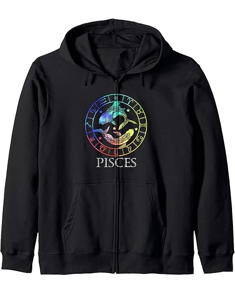 Zodiac Sign Pisces Zip Hoodie