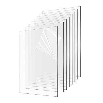 Parikshit Sublimation Clear Transparent Acrylic Sheet 5 mm Board for Home decor DIY Craft Projects Window Glass Painting Picture Frames Display etc (12X24 Inch, 1)