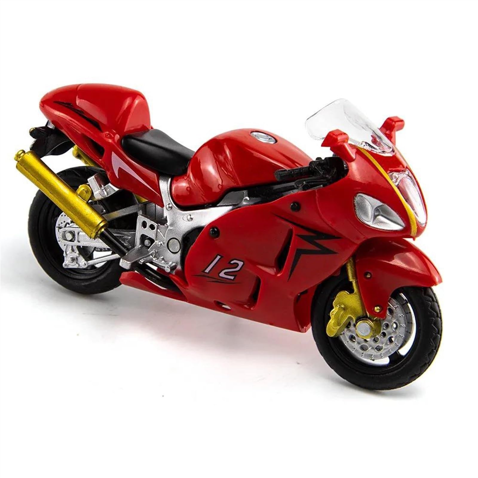 SEYXF Motorbike Toy 1:18 for Suzuki Hayabusa GSX1300 No.12 Motorcycle Simulation Diecast Model Collection Gift