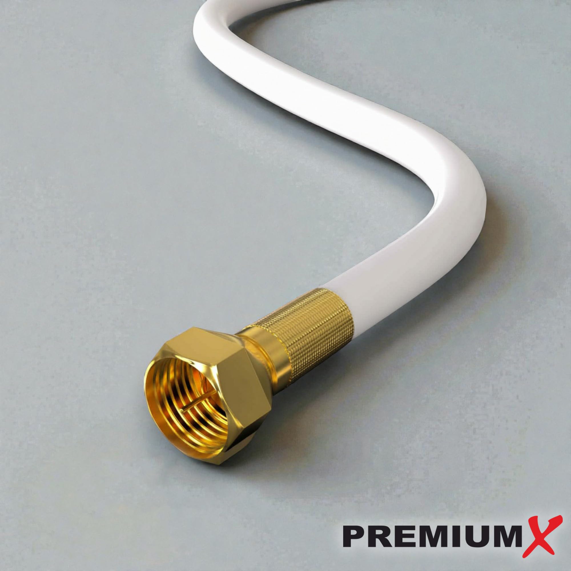 Premium X PROFI PRO PPC Koaxialkabel 100m – 5-fach geschirmt, 135 dB, Voll-Kupfer Sat Kabel, Antennenkabel Class A, für DVB-S/S2, DVB-C, DVB-T, BK Anlagen, Full HD UHD 4K