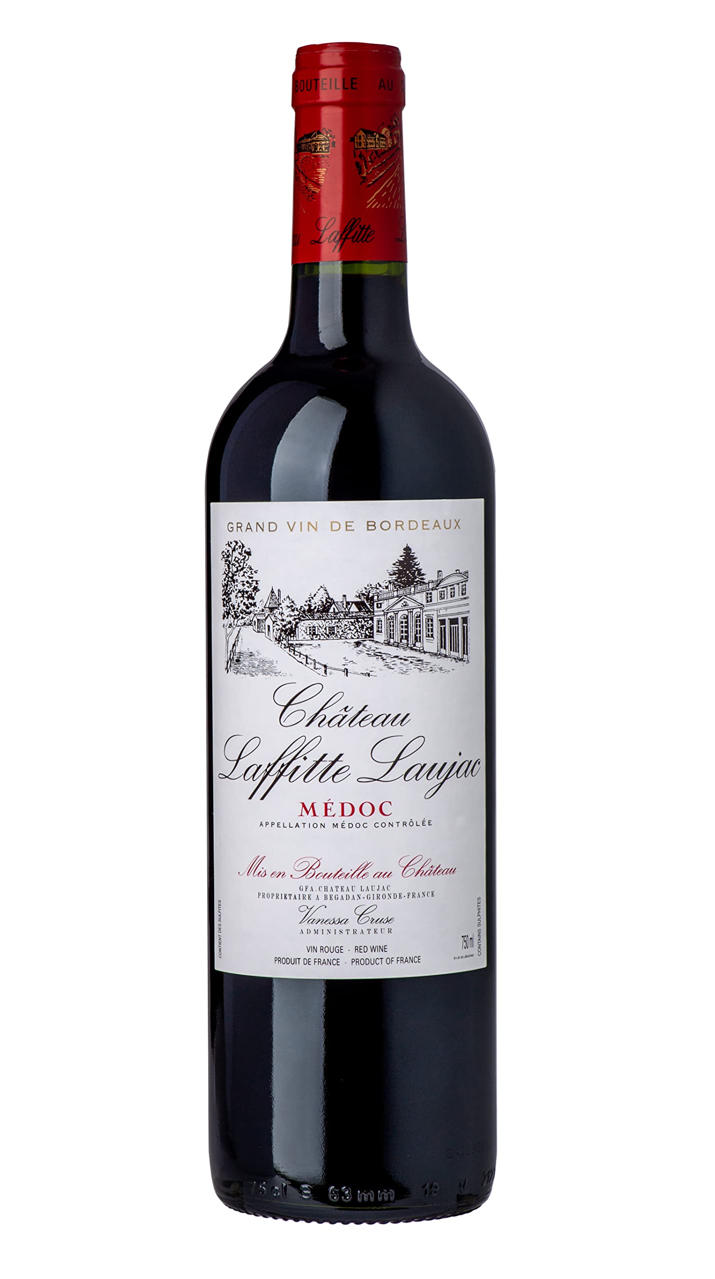 Château Laffitte Laujac - AOP Medoc - Grand Vin De Bordeaux Médoc French Red Wine - 75cl