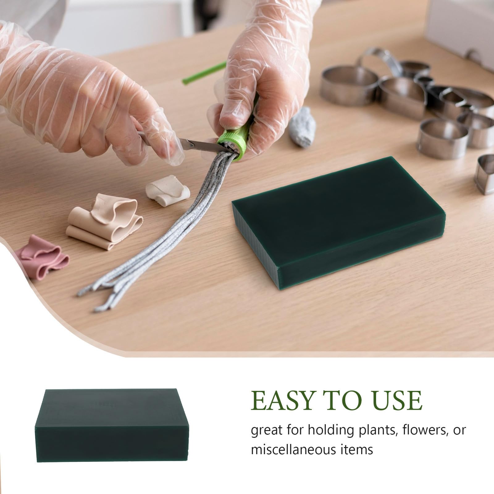 DOITOOL Blocco di Cera Verde Materiale per Stampaggio Facile da Modellare per Intaglio Gioielli per Creazione di Anelli e Progetti Artigianali Fai da Te