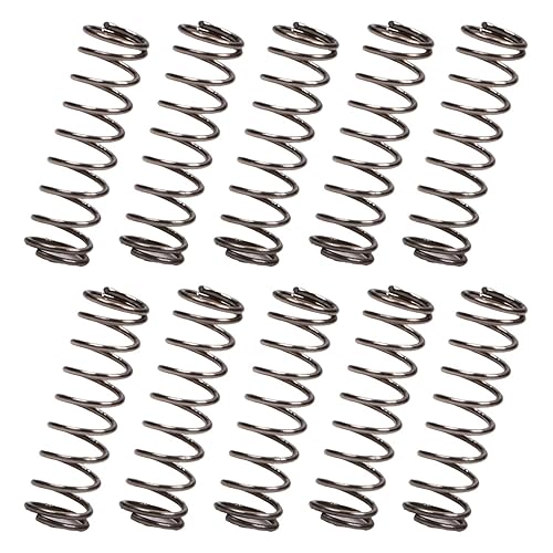 Miniatura 41 de MroMax 20Pcs Compressed Spring, 0.04" Wire Dia, 0.31" OD, 1.57" Free Length, Gray Black Spring Steel Extended Coil Compression Spring