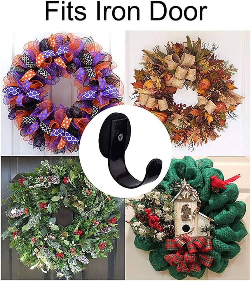 Miniatura 6 de Elleiffina Ganchos magnéticos resistentes para colgar pequeños y fuertes ganchos magnéticos para colgar coronas para puerta de metal refrigerador o