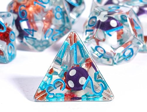 Miniatura 43 de UDIXI - Juego de dados poliédricos DND; juego de dados para Dungeons & Dragons, dados de calavera para DND, RPG, MTG y otros juegos de mesa