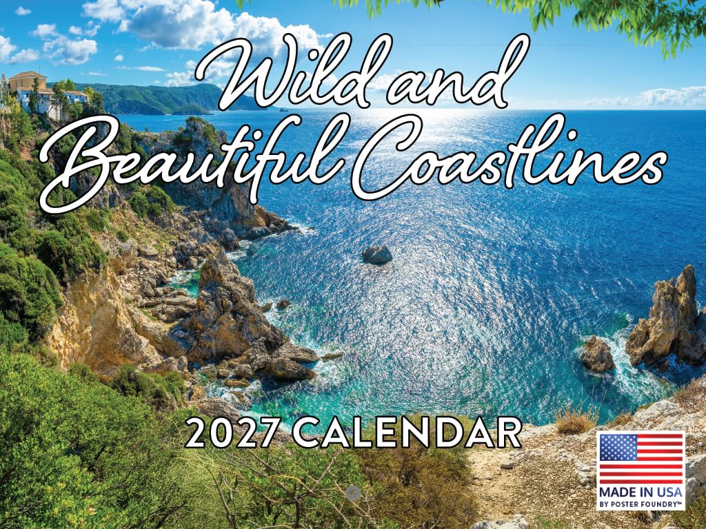 Wild Beautiful Coastline 2025 Calendar Monthly Wall โ image 1
