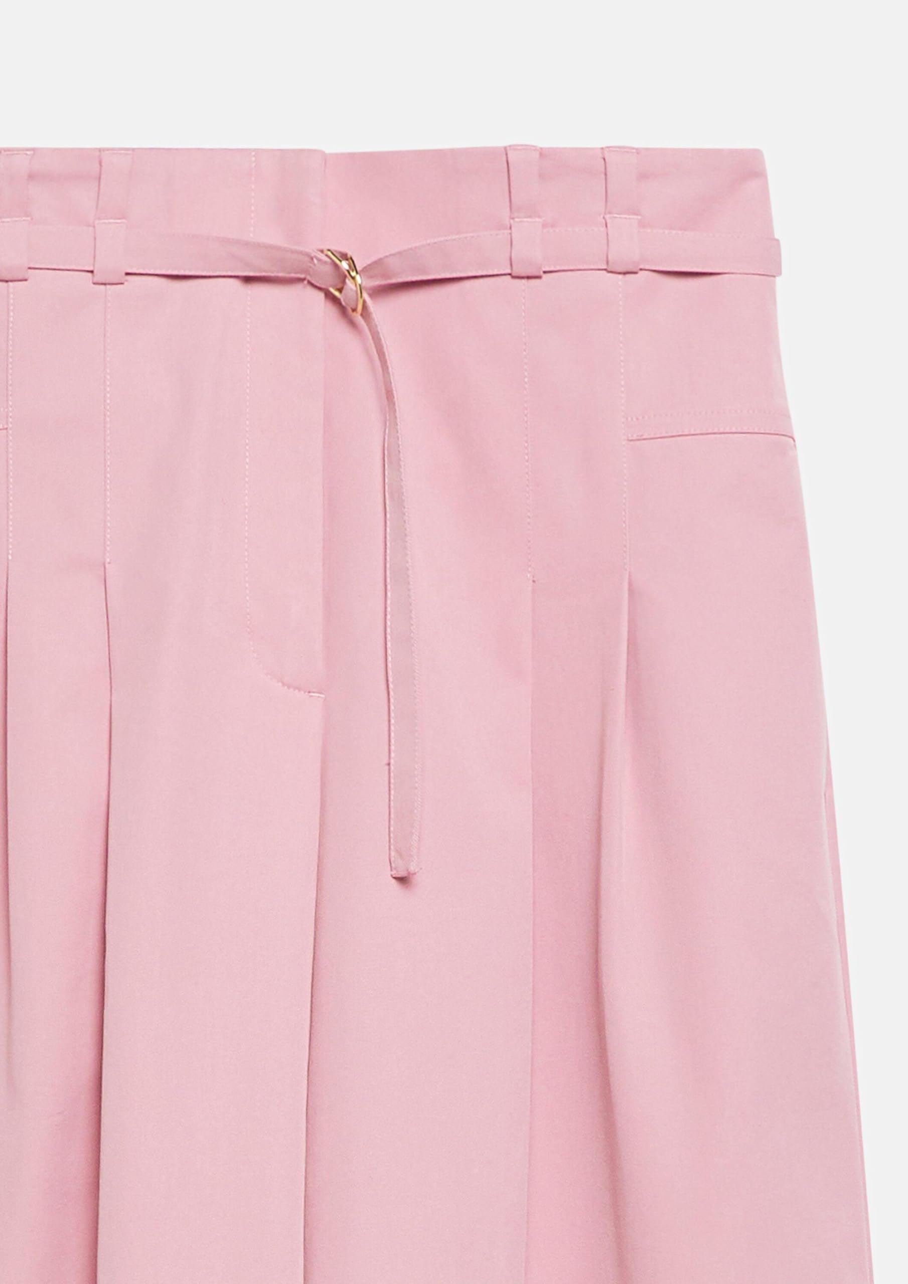 Comma Wide-Leg-Hose mit Bundfalten in Ankle-Länge