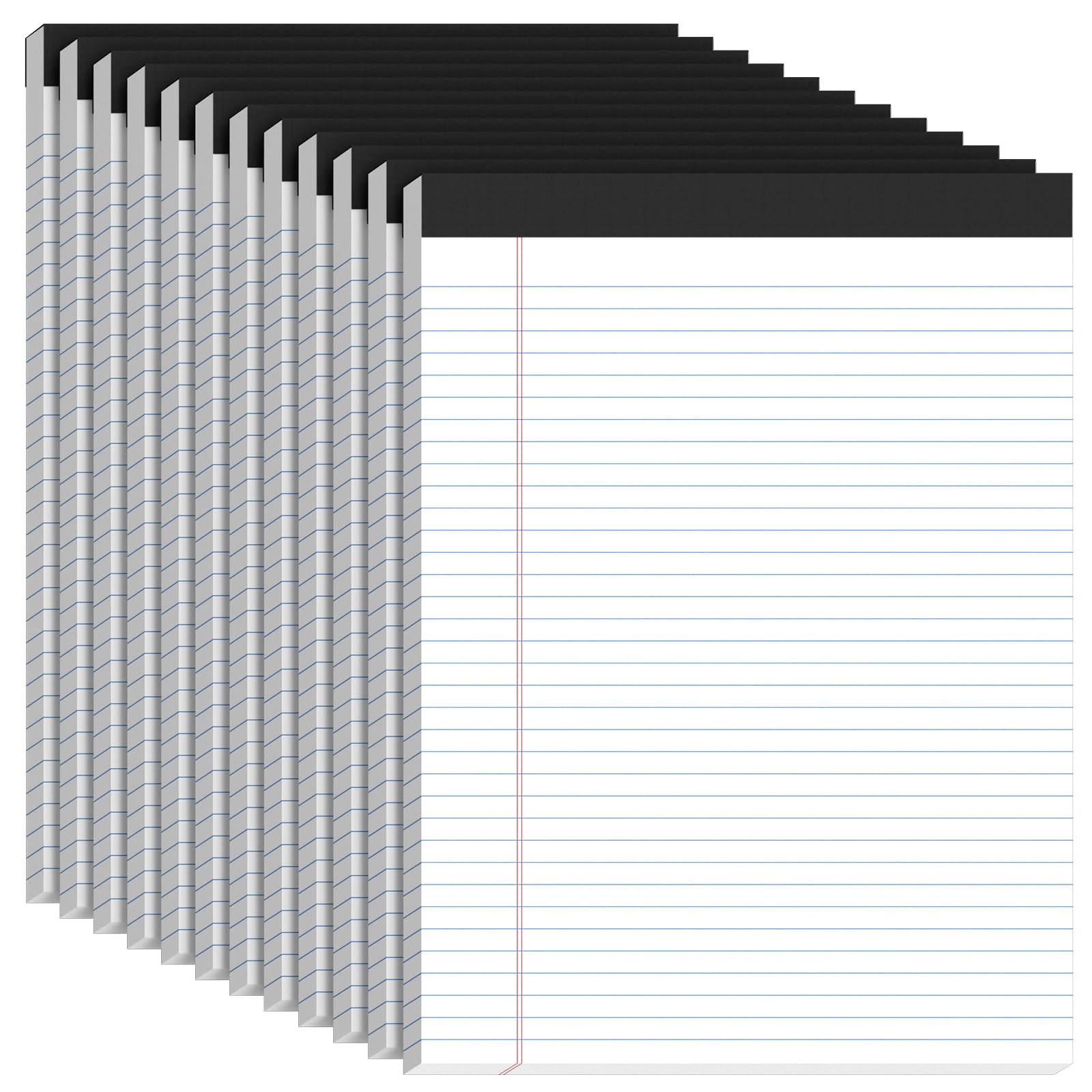 12 Pack White Legal Pads 8 5 x 11 College Ruled 30 Sheets Per Note Pads 8 5